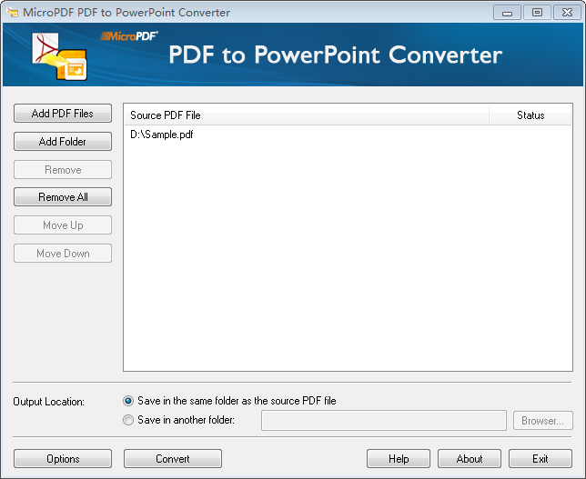 MicroPDF PDF to PowerPoint Converter 8.1 full